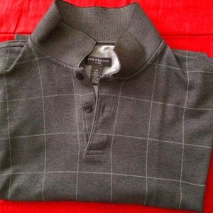 SOLD - Van Heusen Flex Large Gray Polo Gently Used